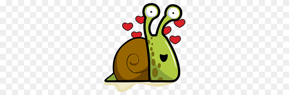 Slimey Snails Stickers For Line App On Behance, Animal, Invertebrate, Snail Free Transparent Png