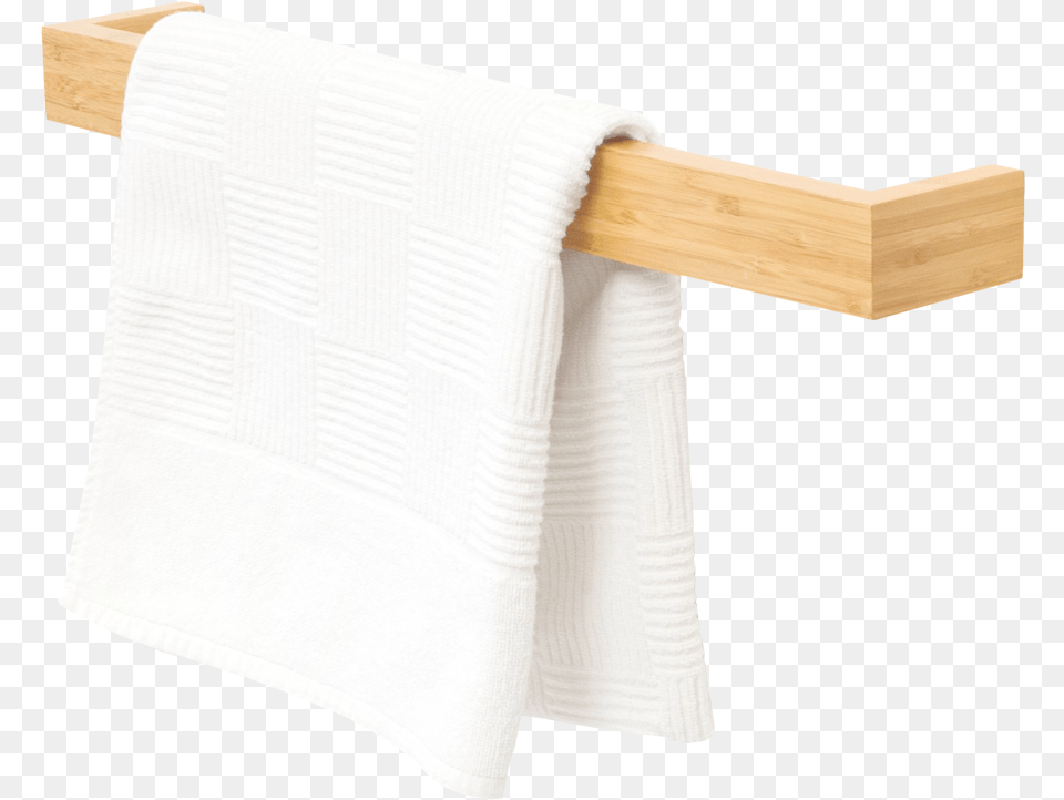 Slimline Hand Towel Rail Long Bamboo Wool, Bath Towel Png