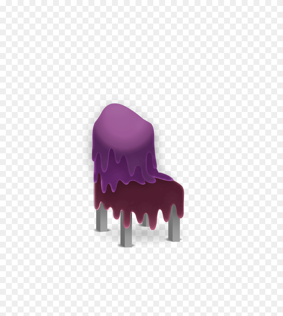 Slimy Purple Fantasy Chair Clipart, Animal Free Png