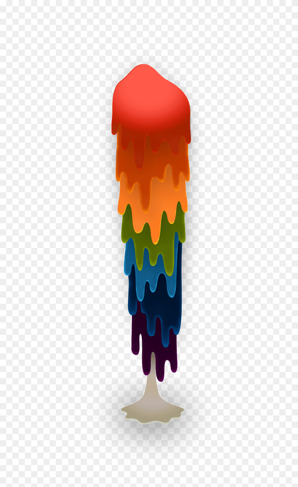 Slimy Rainbow Brushstroke Clipart, Lamp, Skateboard, Animal, Bird Free Png Download