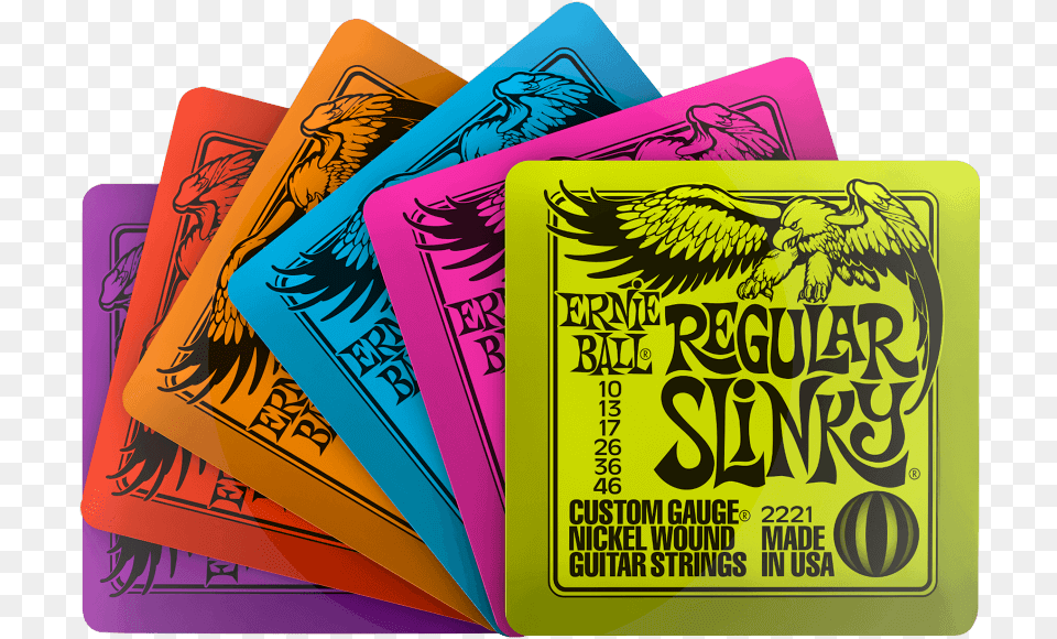 Slinky Coasters 6 Pack Ernie Ball Regular Slinky Pack, Advertisement, Poster, Text Free Png Download