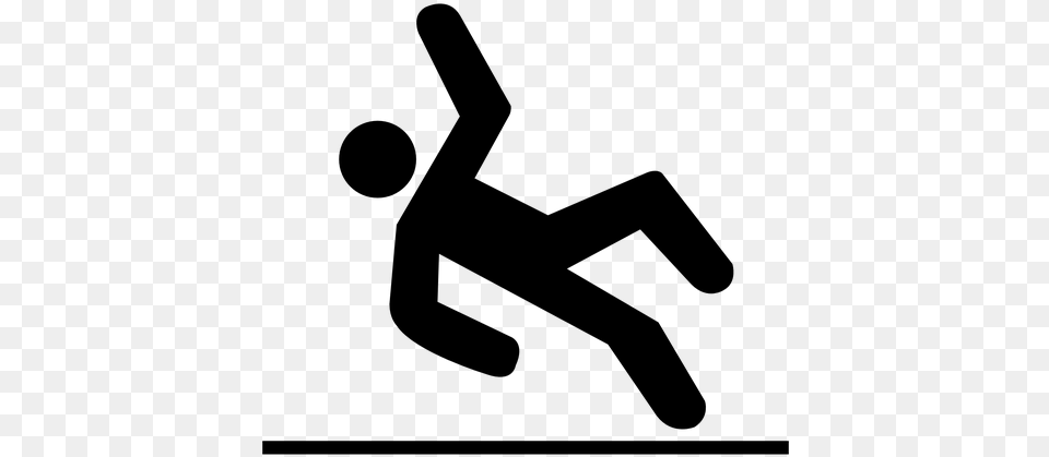 Slip And Fall Personal Injury Lawyer Falling Man Falling Back Cartoon, Gray Png Image