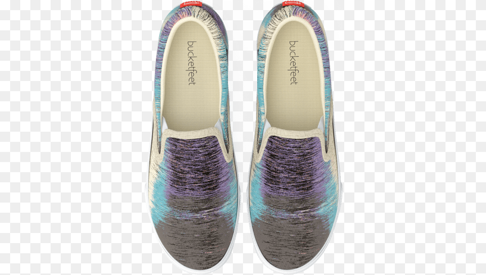 Slip On Printed Watercolor Sneakers Bucketfeet Quotstatic Slip On Shoe, Clothing, Footwear, Sneaker, Canvas Png