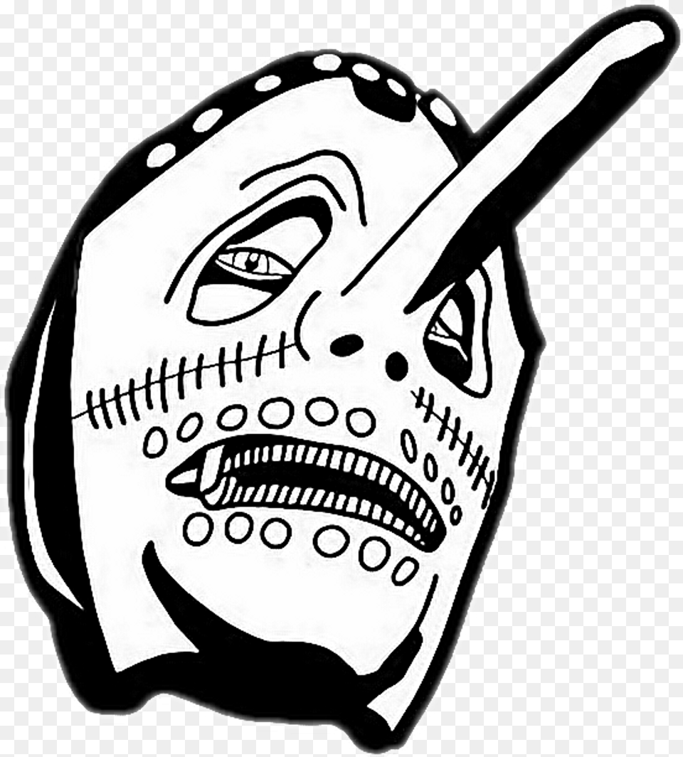 Slipknot Sticker, Stencil, Person, Face, Head Free Transparent Png