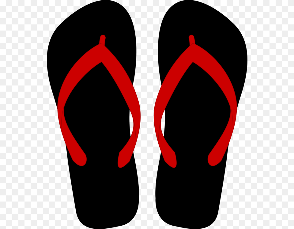 Slipper Flip Flops Sandal Red Clothing, Flip-flop, Footwear Png Image