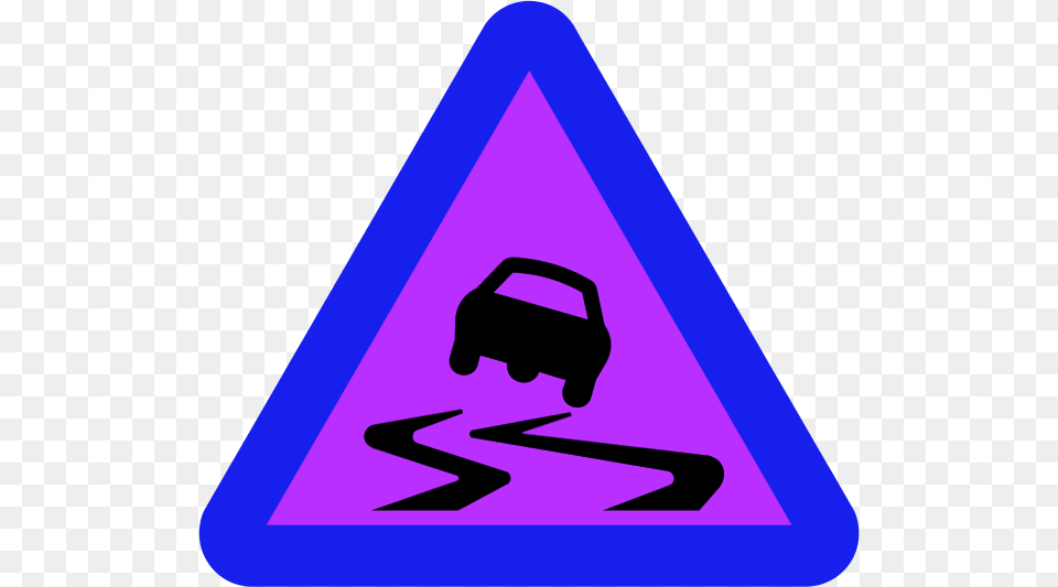 Slippery Clipart Arrow, Sign, Symbol, Triangle, Road Sign Free Transparent Png