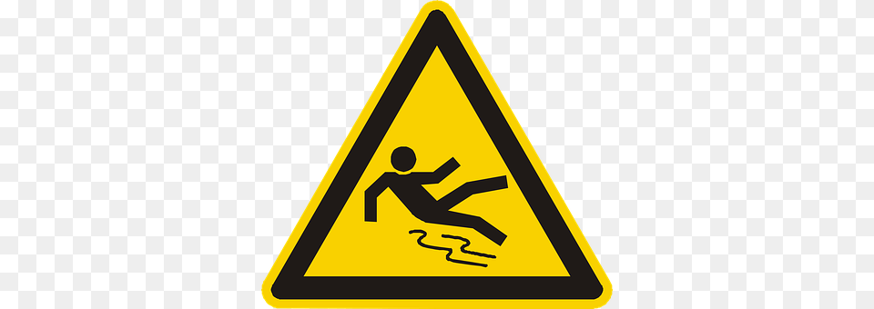 Slippery Floor Sign, Symbol, Road Sign Png