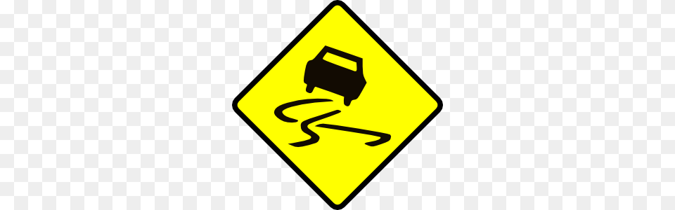 Slippery When Wet Clip Art, Sign, Symbol, Road Sign Free Transparent Png