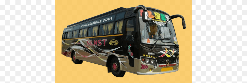Slns Travels Sleeper Bus Seats, Transportation, Vehicle, Tour Bus Free Png Download