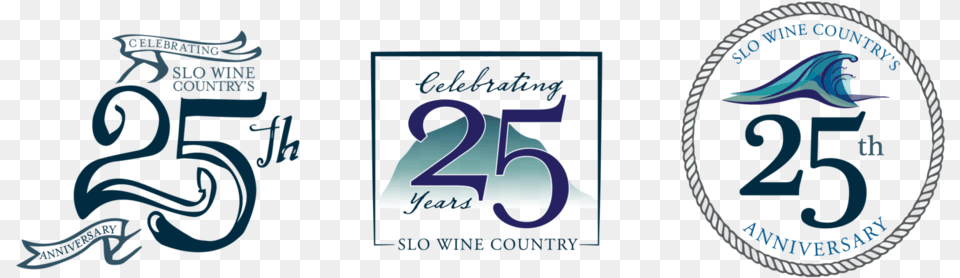 Slo Wine Country39s 25th Anniversary Logo 25th Anniversary Logo Transparent, Text, Symbol Free Png