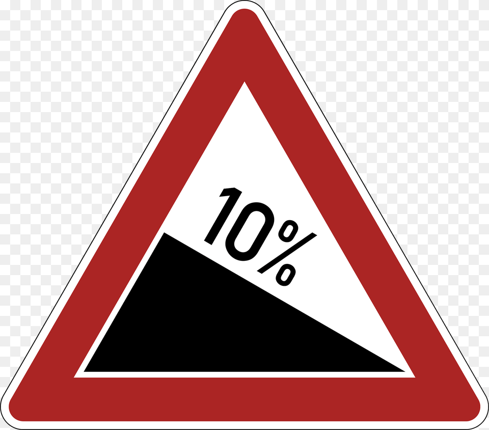 Slope Clipart, Sign, Symbol, Triangle, Road Sign Png Image