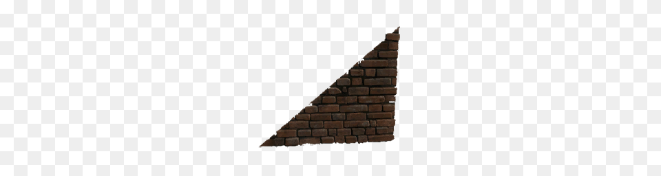 Sloped Brick Wall Left, Triangle, Architecture, Building, Bulldozer Free Png Download