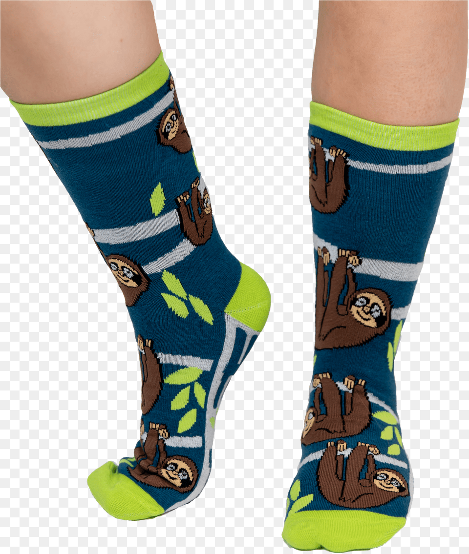 Sloth, Clothing, Hosiery, Sock, Person Free Png Download