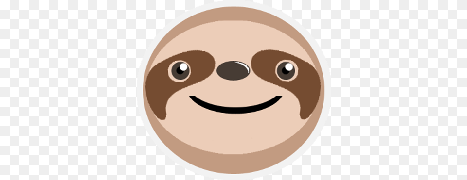 Sloth Advisor Animated Sloth, Head, Person, Disk, Photography Free Transparent Png