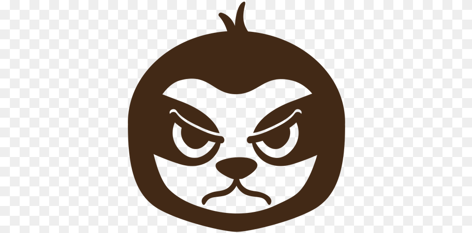 Sloth Angry Head Muzzle Flat Transparent U0026 Svg Vector File De, Festival Png