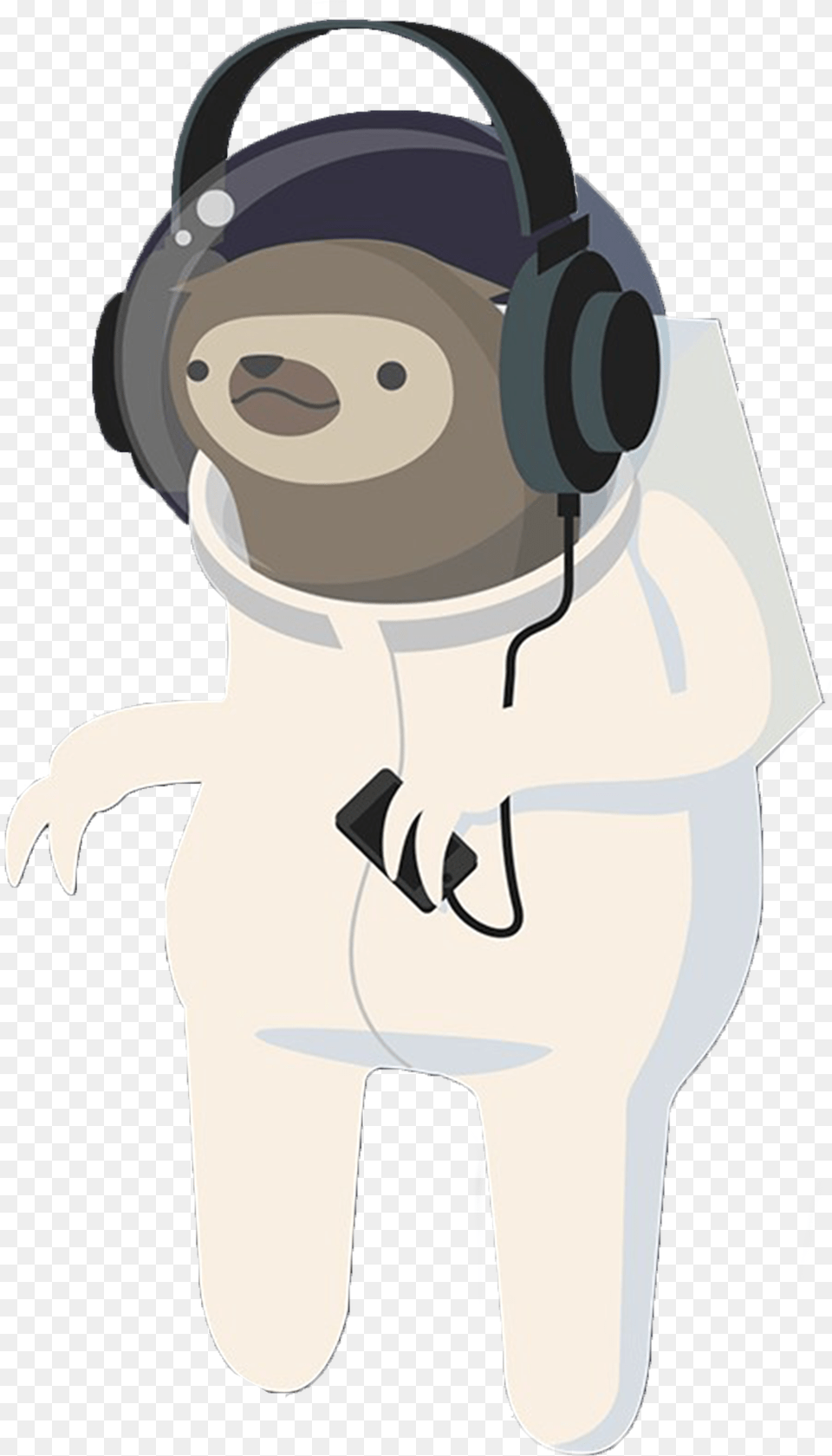 Sloth Astronaut, Electronics, Baby, Person, Headphones Free Png Download