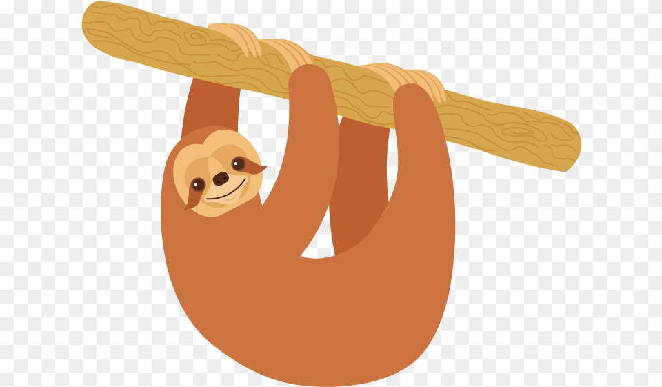 Sloth Cartoon Image, Animal, Mammal, Wildlife, Fish Free Transparent Png