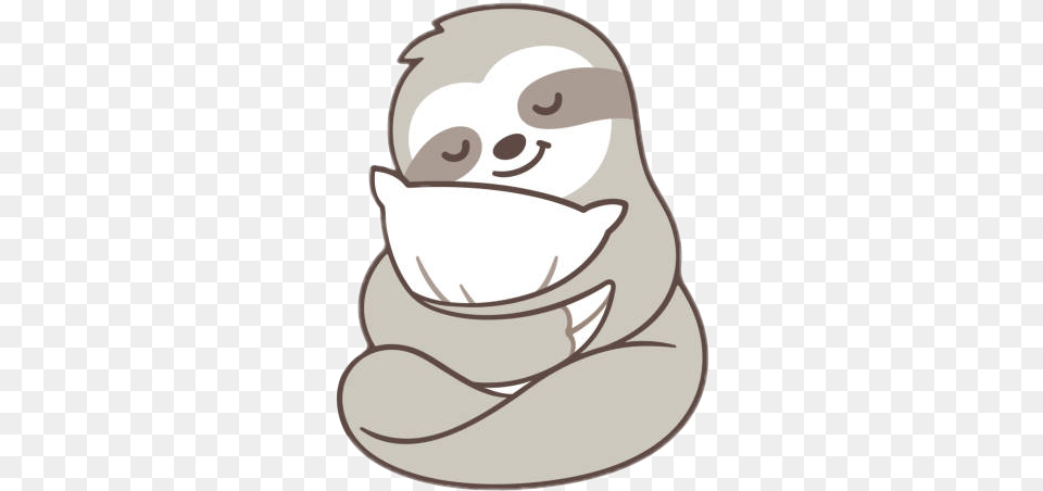 Sloth Drawing Kawaii Cute Sloth Cartoon, Cutlery, Spoon, Clothing, Hat Free Png Download
