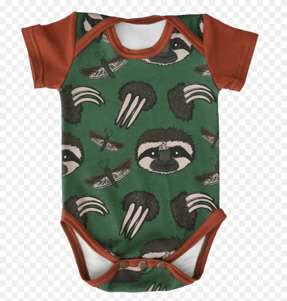 Sloth Green Baby Toddler Onesie Unisex Gender Neutral Beetle Png