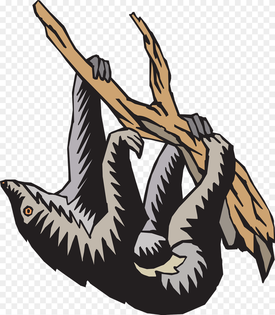 Sloth Hanging From Tree Clipart, Animal, Wildlife, Mammal, Fish Free Transparent Png