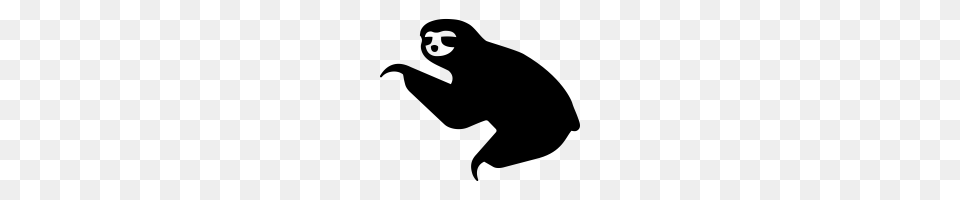 Sloth Icons Noun Project, Gray Png