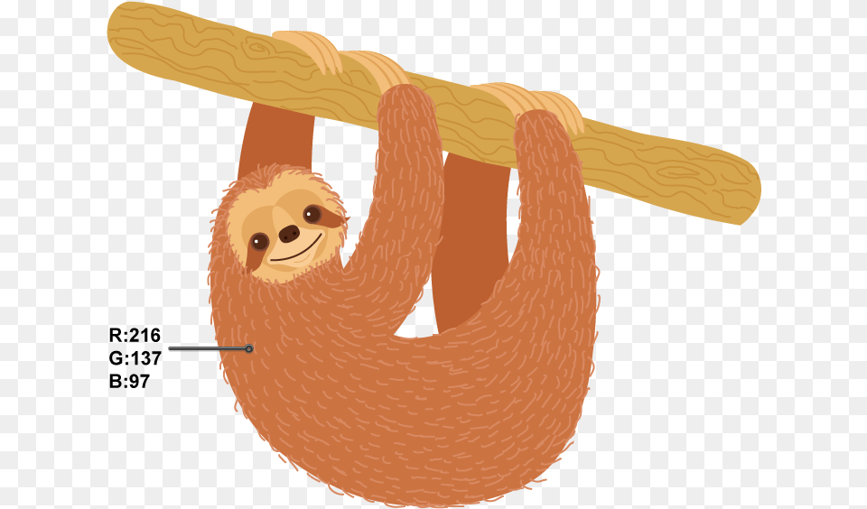 Sloth Illustrator, Animal, Mammal, Wildlife, Three-toed Sloth Free Png
