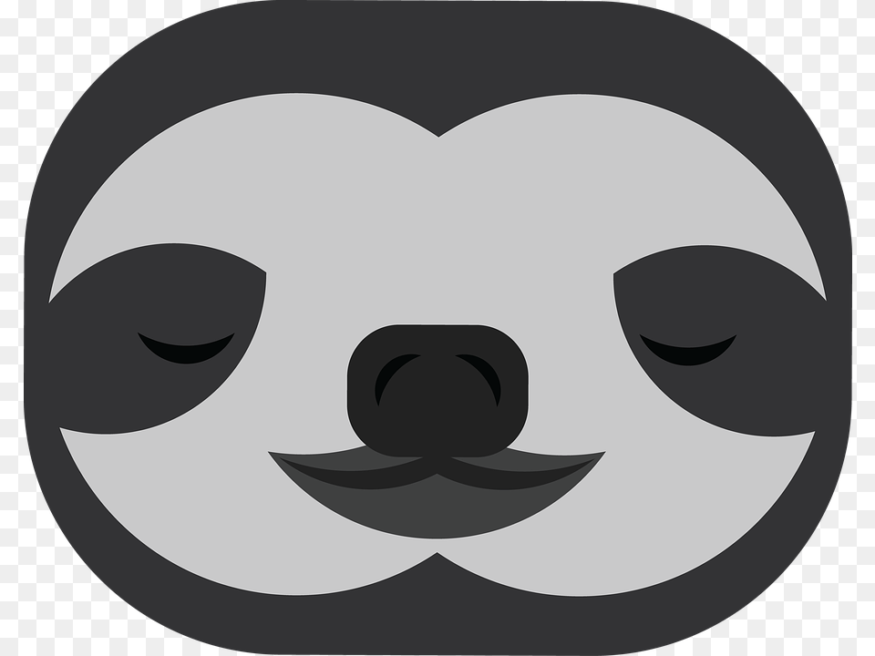 Sloth Illustrator Sleepy Cute Animal Cartoon, Head, Person, Face Free Png Download