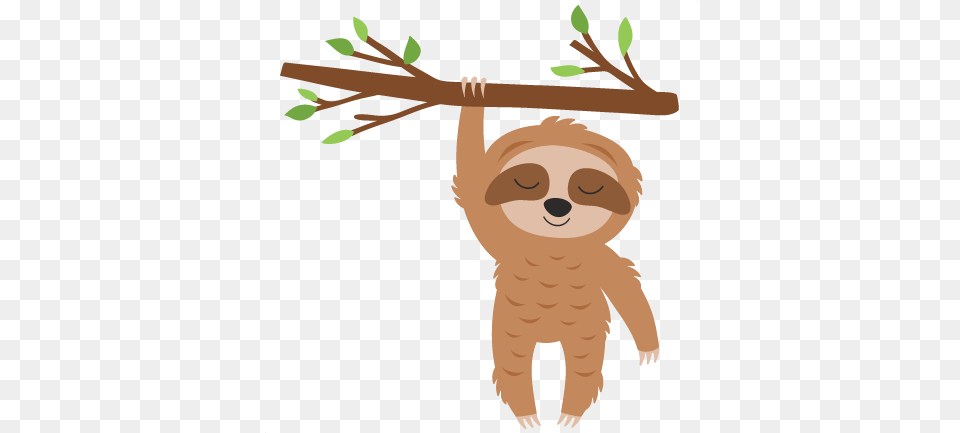 Sloth In Tree Slothintree50cents0419 Clipart Easy Sloth, Animal, Mammal, Wildlife, Baby Free Png