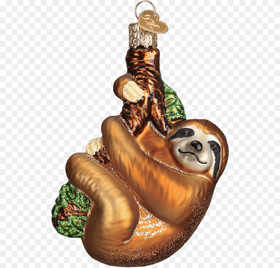 Sloth Ornament Old World Christmas, Adult, Female, Person, Woman Png