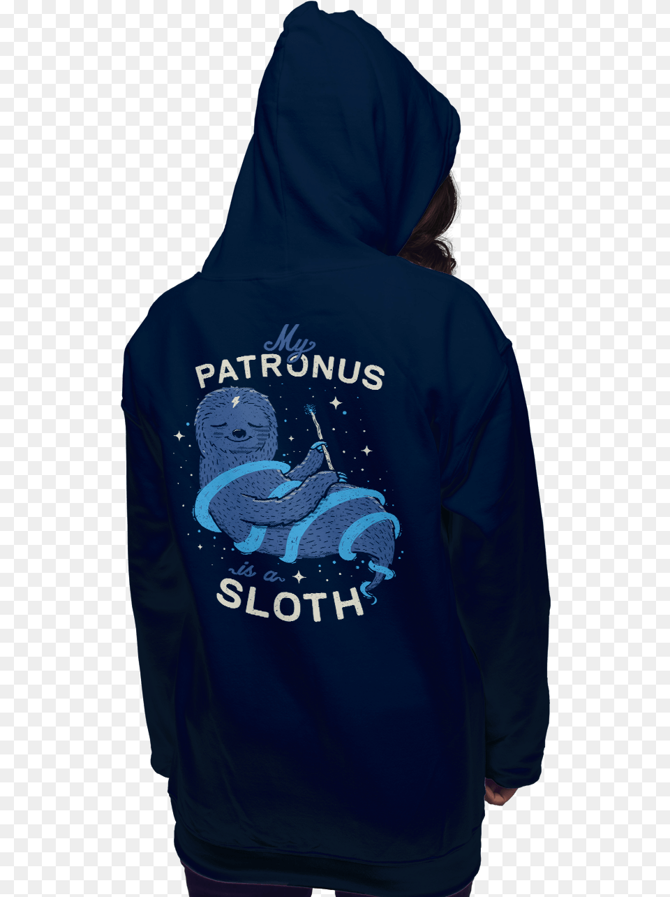 Sloth Patronus T Shirt, Clothing, Hood, Hoodie, Knitwear Png