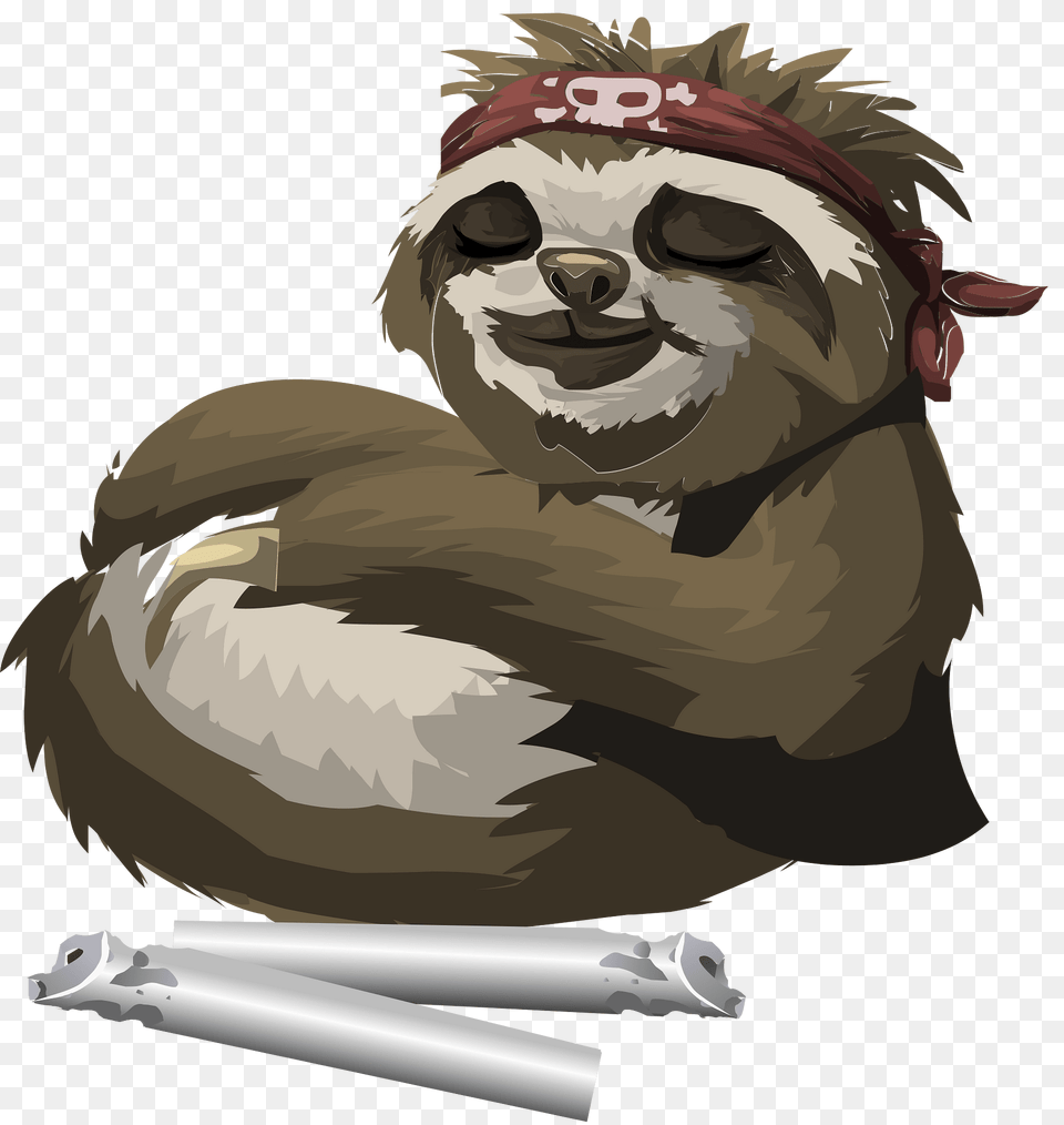 Sloth Stuffer Clipart, Person, Animal, Wildlife, Mammal Png