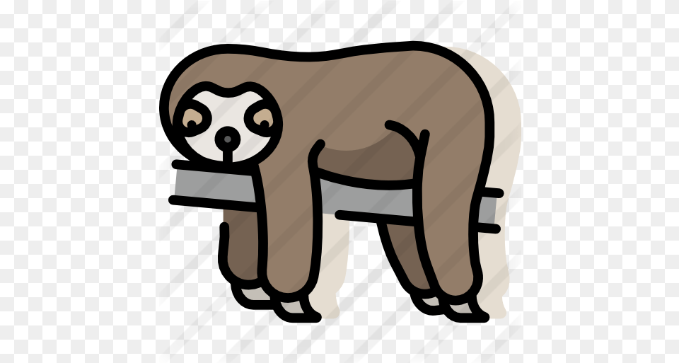 Sloth Vector Icons Designed Sloth Line Vector, Animal, Wildlife, Mammal Png Image