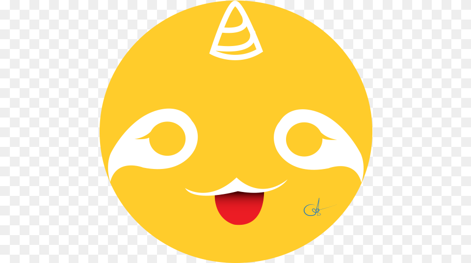 Slothicorn Emojis 1 Circle, Astronomy, Moon, Nature, Night Free Png Download