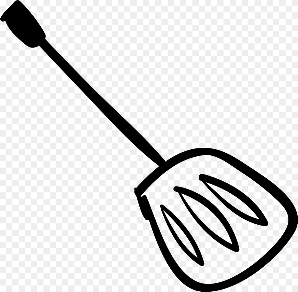 Slotted Turner Hand Drawn Kitchen Utensil Icon, Smoke Pipe, Cutlery, Device Png Image