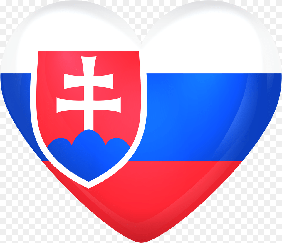 Slovakia Large Heart Gallery Slovakia Flag Heart, Logo Free Transparent Png