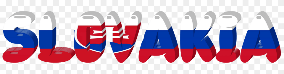 Slovakia Lettering With Flag Clipart, Clothing, Footwear, Shoe, Sneaker Free Png