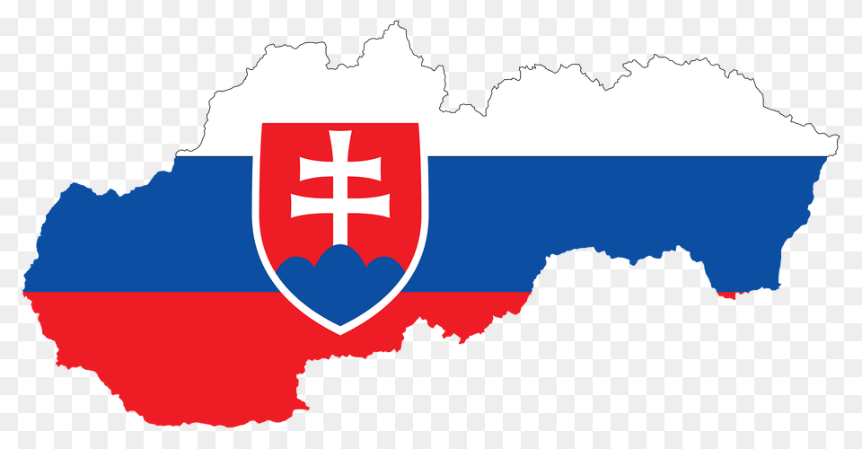 Slovakia Map Flag Clipart, Logo Free Png