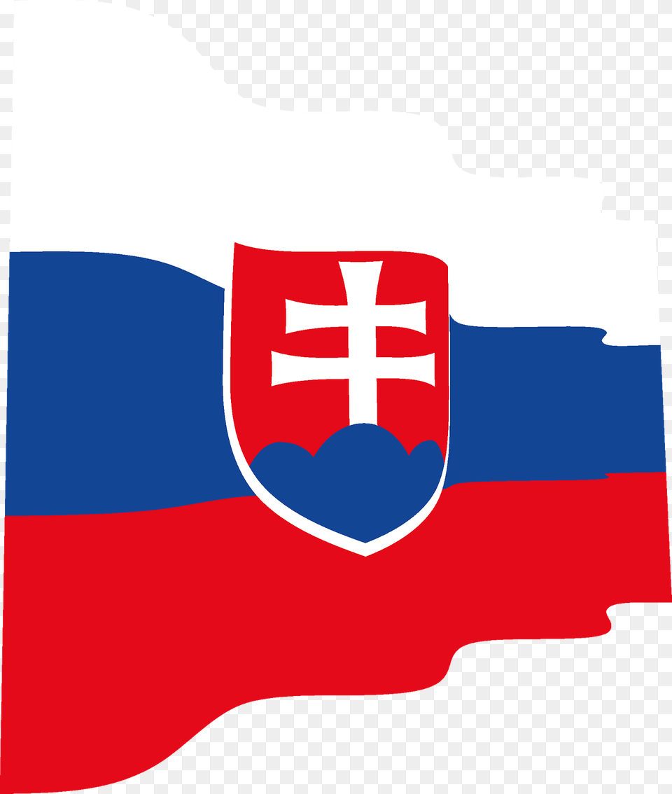 Slovakia Wavy Flag Clipart, Logo Png Image