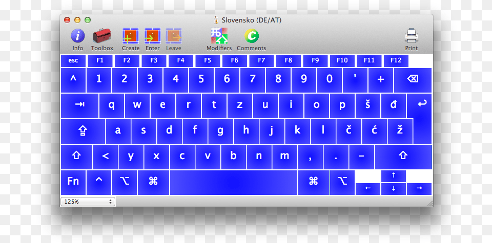 Slovenian Mac Os X Keyboard Layout, Computer, Computer Hardware, Computer Keyboard, Electronics Free Png Download