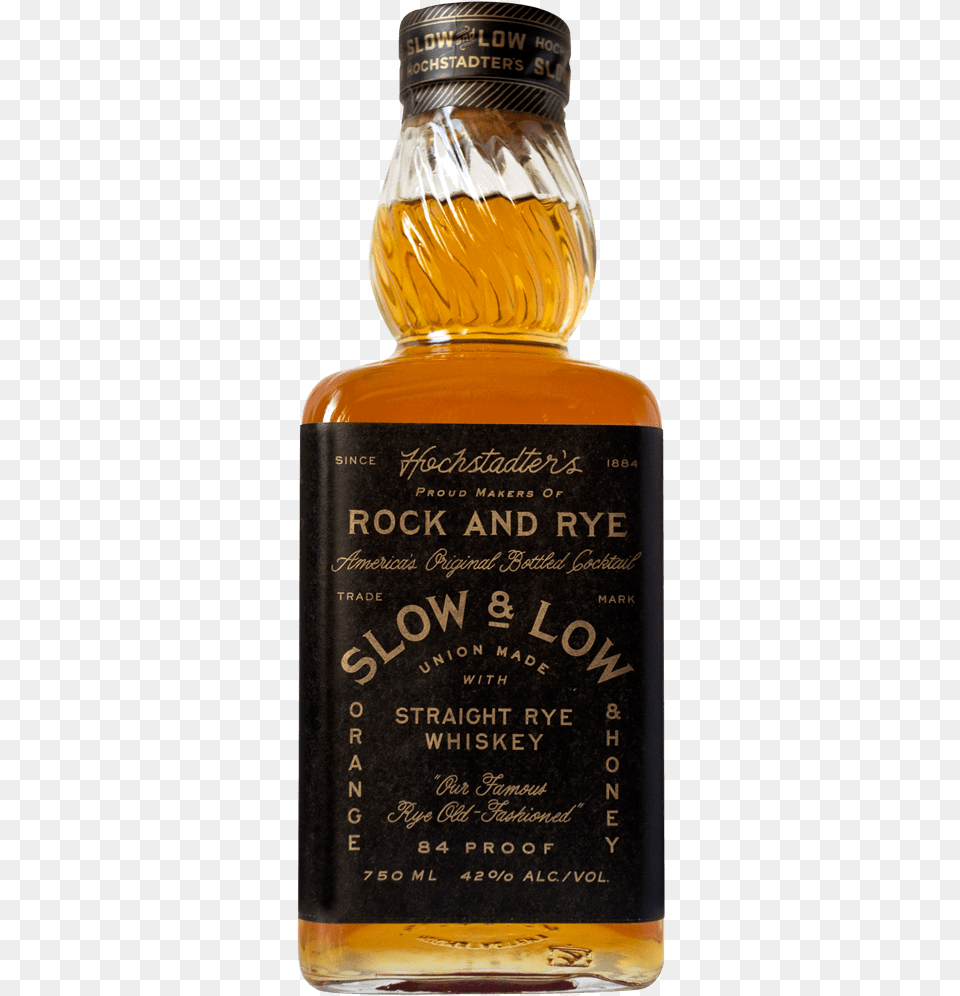 Slow Amp Low Bottle Shot Hochstadter39s Slow And Low Rock Amp Rye, Alcohol, Beverage, Liquor, Whisky Png Image