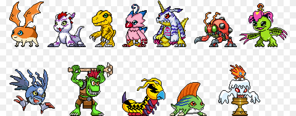 Slow But Steady Progress Digimon Sprites, Book, Comics, Publication, Baby Png