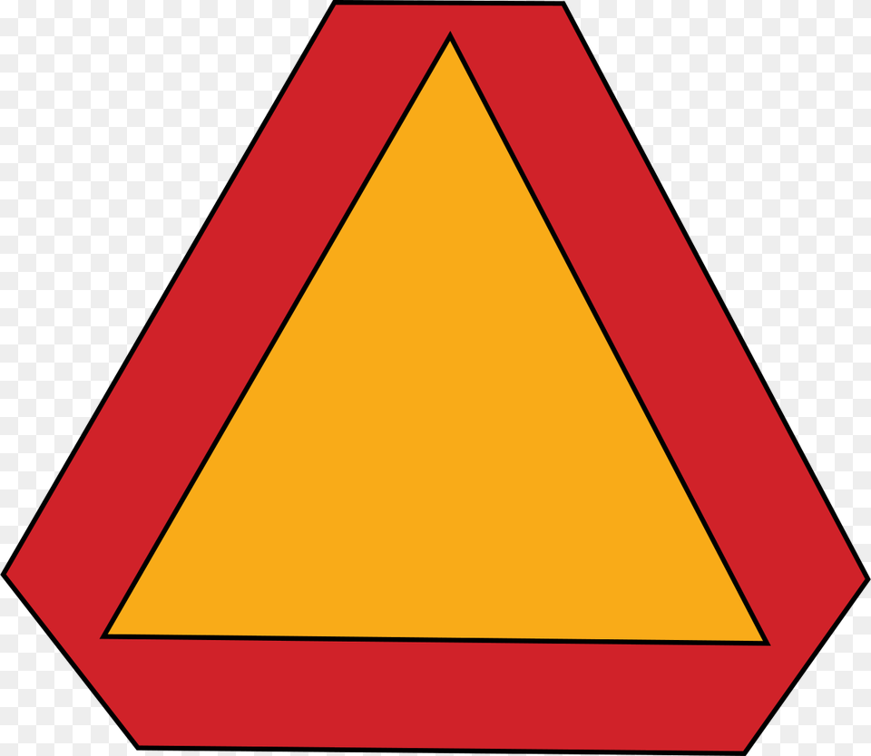 Slow Car Clipart, Triangle Free Png