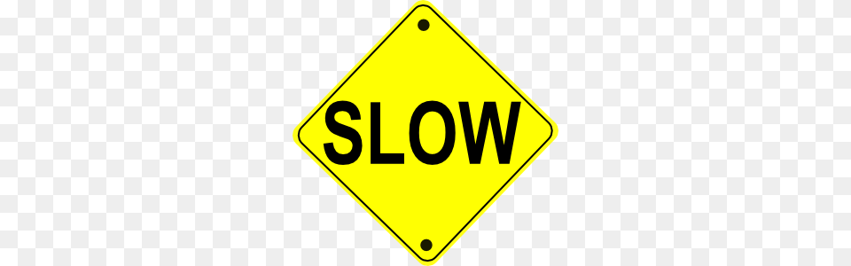 Slow Car Clipart, Road Sign, Sign, Symbol Free Transparent Png