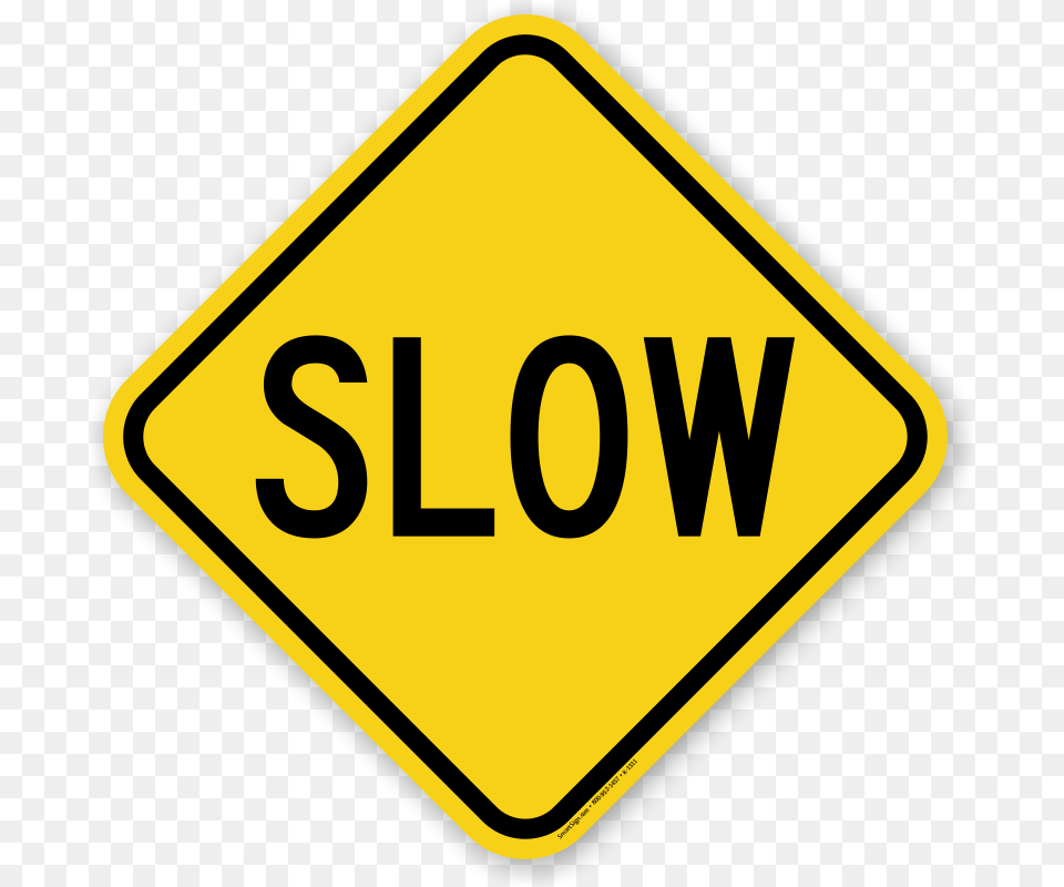 Slow Clipart Slowly, Road Sign, Sign, Symbol, Disk Free Png