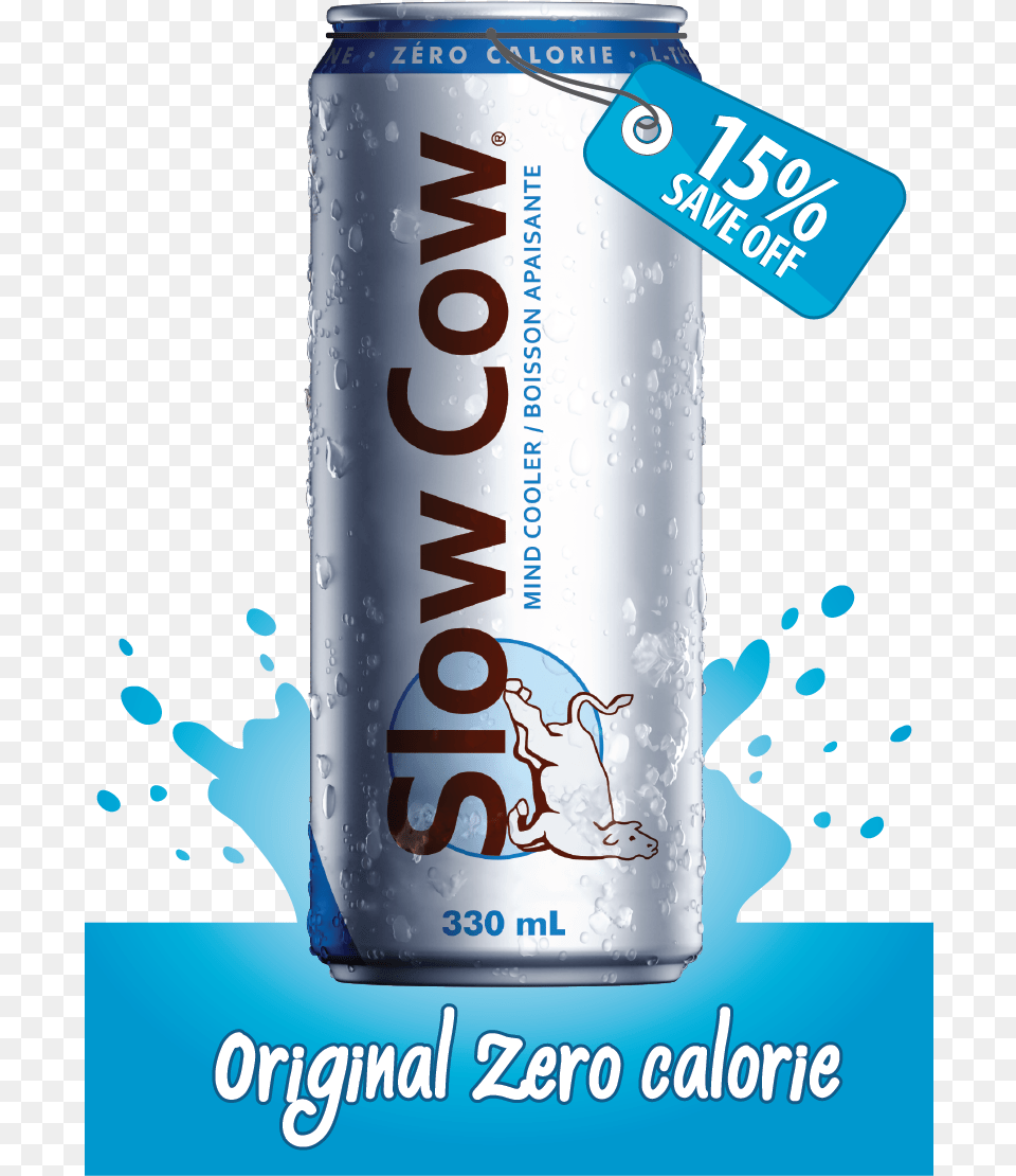 Slow Cow Is Not Only A New Product It Is The Leader Slow Cow Energy Drink, Can, Tin Free Png