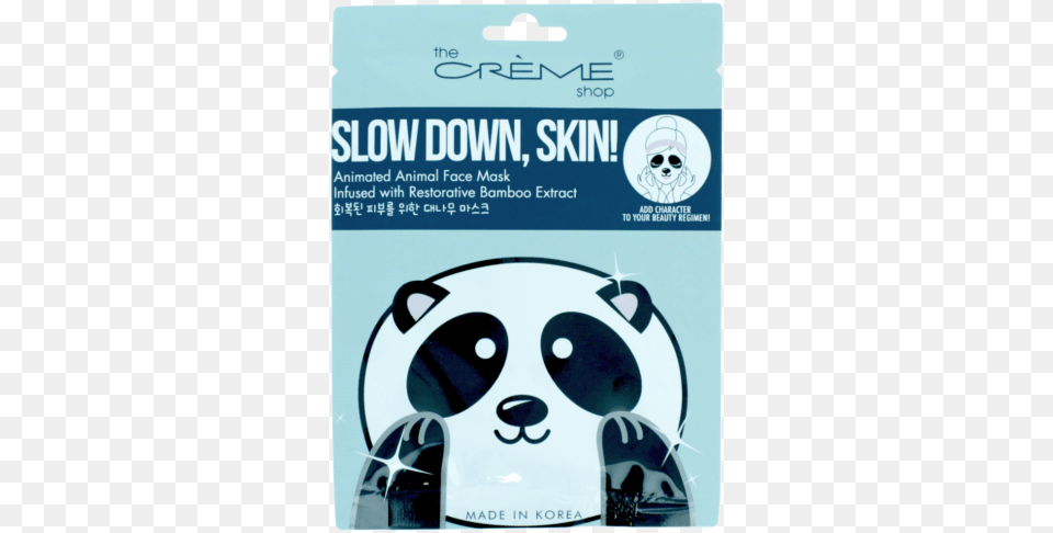 Slow Down Skin Panda Mascarilla Facial Oso Panda Png