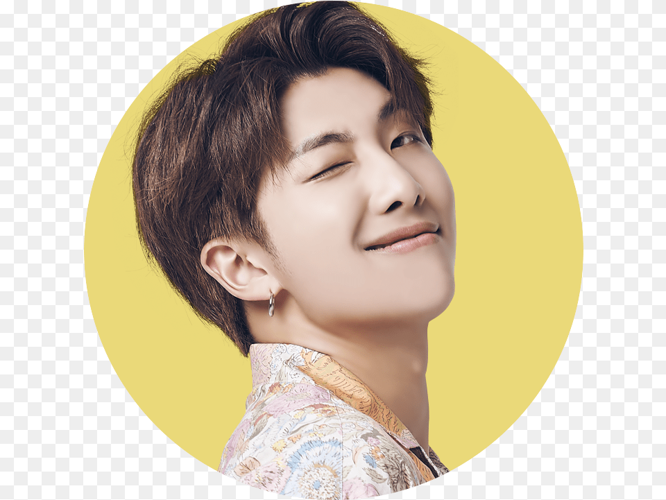 Slow Namjoon Head, Neck, Body Part, Face, Portrait Free Png Download