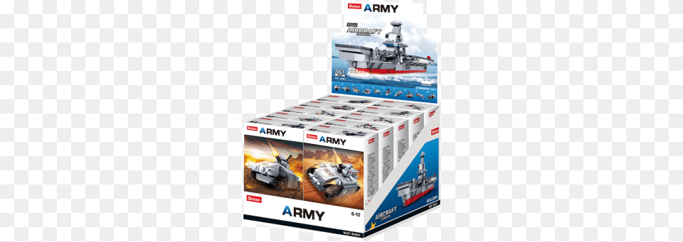 Sluban Army Aircraft Carrier 10 Into 1 Display Box Panamax, Military, Bulldozer, Machine, Transportation Free Png Download