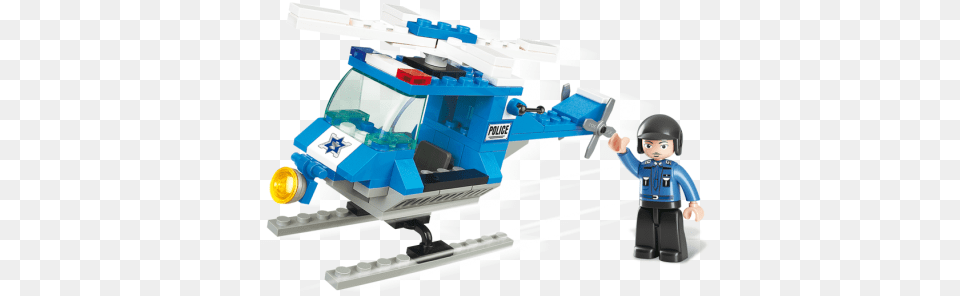 Sluban Building Blocks Town Serie Police Helicopter, Baby, Person, Toy, Aircraft Free Png