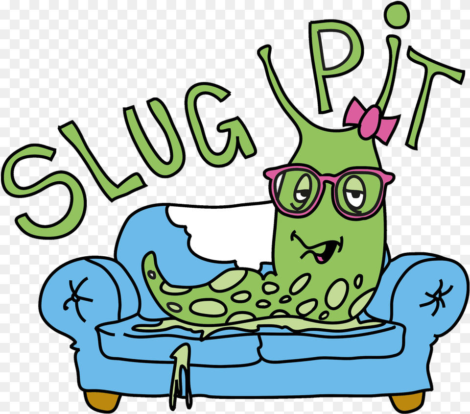 Slug Pit Couch Slug, Green, Furniture, Accessories, Glasses Png Image